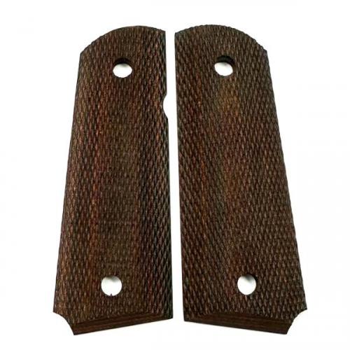 1911 Compact Grip Rosewood Laminate Checkered
