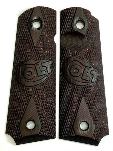 1911 Colt Grip Double Diamond Black Cherry G10 