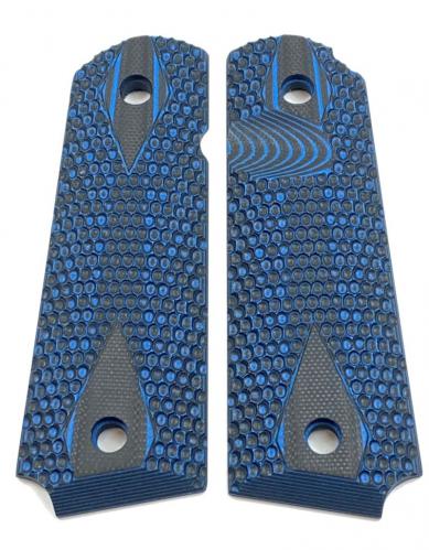 1911 G10 Grip Honeycomb Blue Black