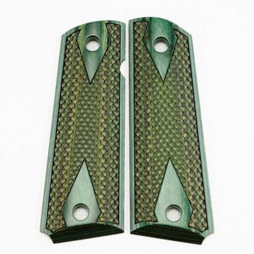 1911 Green Laminate Double Diamond