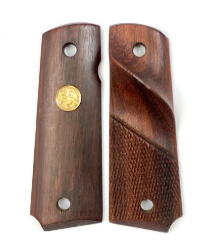 1911 Grip Rosewood Thumbrest with Colt Anniversary Medallion, RH