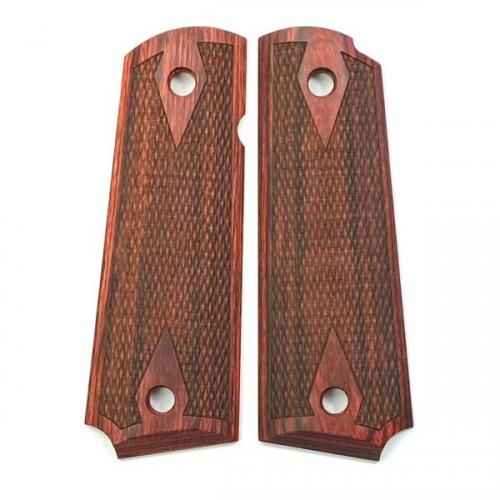 1911 Grip Rosewood Laminate Double Diamond Border