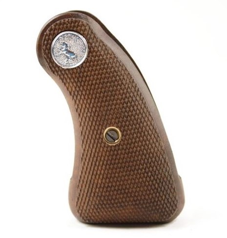 Colt Detective Special Walnut Grip with Silver Medallion