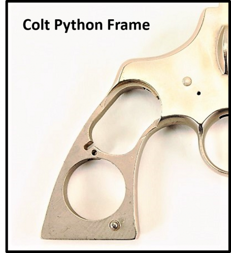 Colt Python & Officer Model Match Walnut Grip
