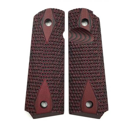 1911 G10 Grip Honeycomb Red Black