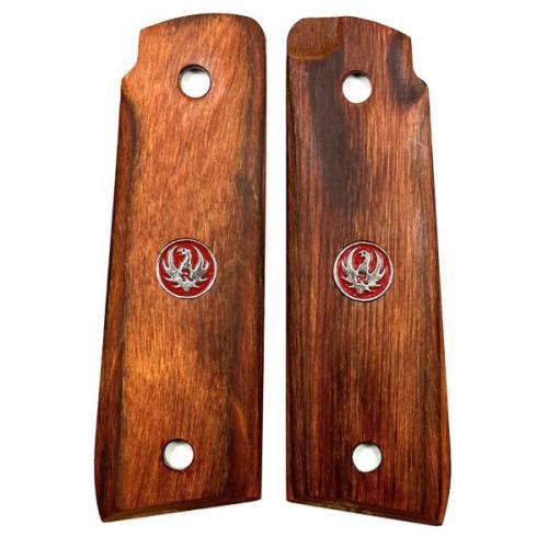 Ruger MKIV 22/45 Cocobolo Laminate Smooth Grip Medallion