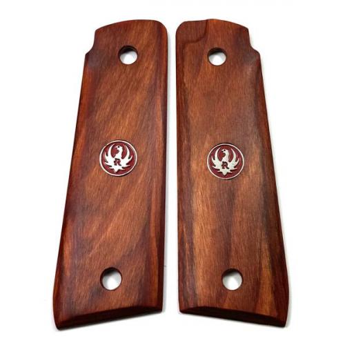 Ruger MKIV 22/45 Cocobolo Laminate Smooth Grip Medallion