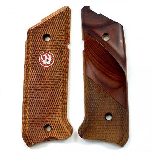 Ruger MKIV Thumbrest Cocobolo Laminate Grips Medallion Right Hand ***