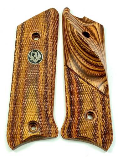 Ruger MKIII Rosewood Laminate Thumbrest Grip with Medallion