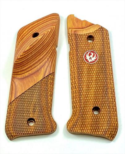 Ruger MKIV Thumbrest Cocobola Laminate Grip Medallion Left Hand