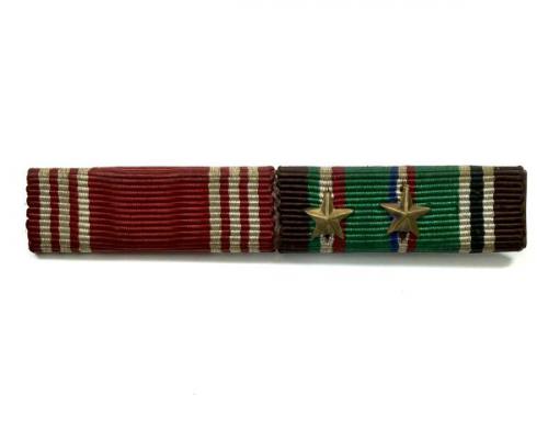 Vintage WWII Military Ribbon Pin